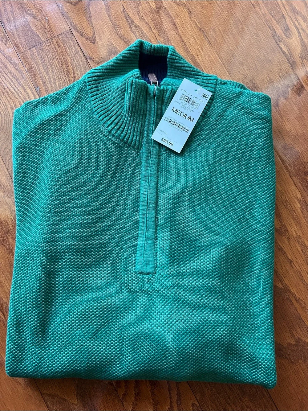Club Room Green Men’s Half-Zip Sweater